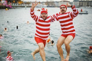La nage en hiver lors de la Coupe de Noël à Genève rejoint le patrimoine culturel suisse (archives).